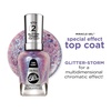 image:imageSally Hansen Miracle Gel Get Mod and Shiny Top Coat Duo Long Lasting GelLike Formula No UV Lamp Needed Nail Polish Duo112 Glitterstorm
