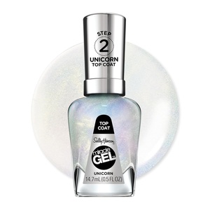 image:imageSally Hansen Miracle Gel Get Mod and Shiny Top Coat Duo Long Lasting GelLike Formula No UV Lamp Needed Nail Polish Duo106 Unicorn