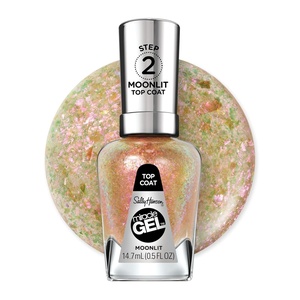 image:imageSally Hansen Miracle Gel Get Mod and Shiny Top Coat Duo Long Lasting GelLike Formula No UV Lamp Needed Nail Polish Duo107 Moonlit