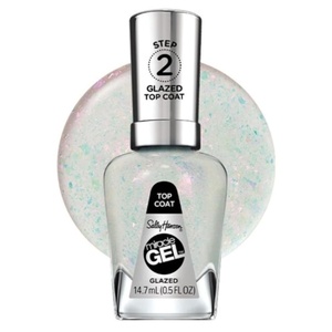 image:imageSally Hansen Miracle Gel Get Mod and Shiny Top Coat Duo Long Lasting GelLike Formula No UV Lamp Needed Nail Polish Duo108 Glazed