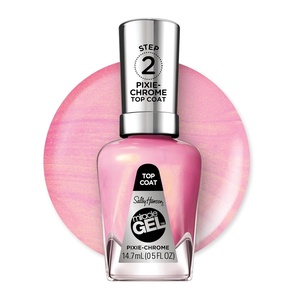 image:imageSally Hansen Miracle Gel Get Mod and Shiny Top Coat Duo Long Lasting GelLike Formula No UV Lamp Needed Nail Polish Duo111 Pixie Chrome
