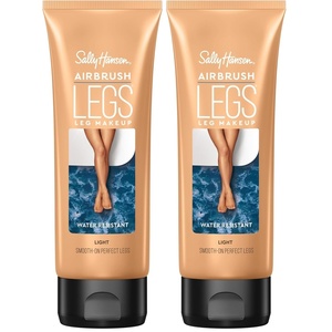 image:imageSally Hansen Airbrush Legs Leg Makeup Medium Easy Application Flawless Looking Legs Water Resistant Transfer Proof LotionLotion  Light Pack of 2
