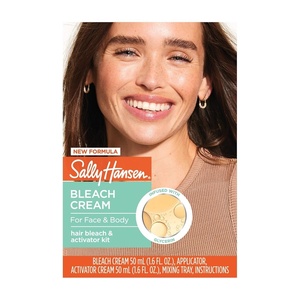 image:imageSally Hansen Bleach Cream for Facial amp Body Hair  Vegan Formula with Glycerin  All Skin TypesExtra Strength Crme