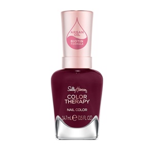 image:imageSally Hansen Color Therapy High Gloss Top Coat  Argan Oil Long Lasting Healthy Nails Nail Strengthener Clear Nail Polish372 Rise and Wine