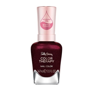 image:imageSally Hansen Color Therapy High Gloss Top Coat  Argan Oil Long Lasting Healthy Nails Nail Strengthener Clear Nail Polish373 Nothing to Wine About