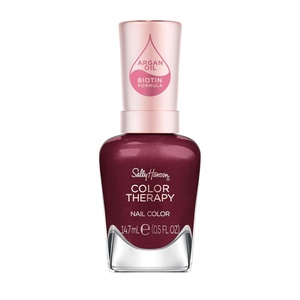 image:imageSally Hansen Color Therapy High Gloss Top Coat  Argan Oil Long Lasting Healthy Nails Nail Strengthener Clear Nail Polish374 Wine Not