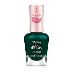 image:imageSally Hansen Color Therapy High Gloss Top Coat  Argan Oil Long Lasting Healthy Nails Nail Strengthener Clear Nail Polish453 Serene Green