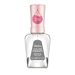 image:imageSally Hansen Color Therapy High Gloss Top Coat  Argan Oil Long Lasting Healthy Nails Nail Strengthener Clear Nail PolishArgan Oil Top Coat