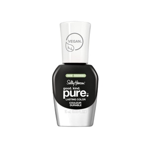 image:imageSally Hansen Nail Treatment Good Kind Pure Nail Polish No Chip Acrylic Top Coat  LongLasting Nail Protection  Strengthens amp Seals Color PlantBased Vegan 16Free Formula410 Black Stone