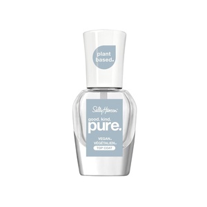 image:imageSally Hansen Nail Treatment Good Kind Pure Nail Polish No Chip Acrylic Top Coat  LongLasting Nail Protection  Strengthens amp Seals Color PlantBased Vegan 16Free Formula101 Top Coat