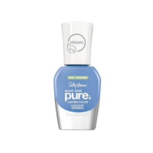 image:imageSally Hansen Nail Treatment Good Kind Pure Nail Polish No Chip Acrylic Top Coat  LongLasting Nail Protection  Strengthens amp Seals Color PlantBased Vegan 16Free Formula372 Blue Moonstone