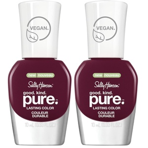 image:imageSally Hansen Nail Treatment Good Kind Pure Nail Polish No Chip Acrylic Top Coat  LongLasting Nail Protection  Strengthens amp Seals Color PlantBased Vegan 16Free Formula330 Remolacha