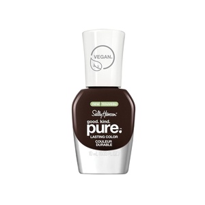image:imageSally Hansen Nail Treatment Good Kind Pure Nail Polish No Chip Acrylic Top Coat  LongLasting Nail Protection  Strengthens amp Seals Color PlantBased Vegan 16Free Formula151 Warm Cacao