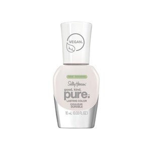 image:imageSally Hansen Nail Treatment Good Kind Pure Nail Polish No Chip Acrylic Top Coat  LongLasting Nail Protection  Strengthens amp Seals Color PlantBased Vegan 16Free Formula110 White Tea