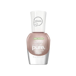 image:imageSally Hansen Nail Treatment Good Kind Pure Nail Polish No Chip Acrylic Top Coat  LongLasting Nail Protection  Strengthens amp Seals Color PlantBased Vegan 16Free Formula115 Powder Room