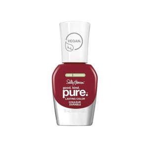 image:imageSally Hansen Nail Treatment Good Kind Pure Nail Polish No Chip Acrylic Top Coat  LongLasting Nail Protection  Strengthens amp Seals Color PlantBased Vegan 16Free Formula320 Cherry amore