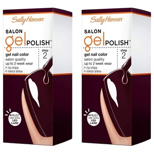 image:imageSally Hansen Salon Gel Polish Nail Lacquer Pat on the Black 014 Fl Oz Pack of 2