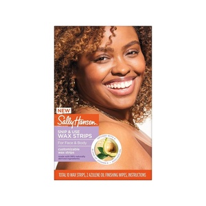 image:imageSally Hansen Wax Kit Wax Strips for Face amp Bikini Vegan Dermatologist Tested LongLasting Smooth Skin  20 CountSnip and Use Wax Strips For Face  Body