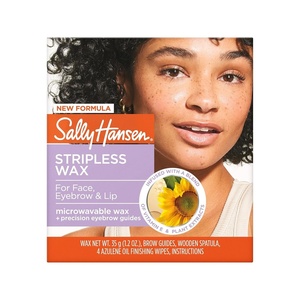 image:imageSally Hansen Wax Kit Wax Strips for Face amp Bikini Vegan Dermatologist Tested LongLasting Smooth Skin  20 CountStripless Wax For Face  Eyebrow  Lip