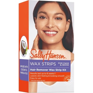 image:imageSally Hansen Wax Strip Kit for Face amp Bikini Easy to Use Includes 34 Wax Strips No Microwave Needed