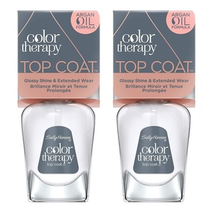 image:imageSally Hansen Color Therapy Nail Polish Top Coat 05 Ounce Longlasting Nail Polish With Gel Shine and Nourishing Care Pack of 2