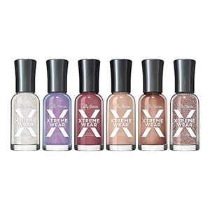 image:imageSally Hansen Xtreme Wear Summer Bundle Mauve Over Bare it All Rose Bold Iris Illusion Disco Ball Strobe