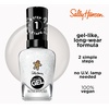 image:imageSally Hansen Miracle Gel Holiday Salon Quality Nail Polish  GelLike Formula TwoStep System No UV Light Needed Long Lasting  Opaque Glittery 911 Whisk You a Merry Xmas  White Nail Polish