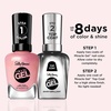 image:imageSally Hansen Miracle Gel Salon Quality Nail Polish  GelLike Formula TwoStep System No UV Light Needed Long Lasting  SemiOpaque Shimmer  909 All is Bright  White with Pink Shimmer241 Home Sweet Home