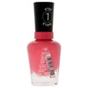 image:imageSally Hansen Miracle Gel Salon Quality Nail Polish  GelLike Formula TwoStep System No UV Light Needed Long Lasting  SemiOpaque Shimmer  909 All is Bright  White with Pink ShimmerElectric Pop