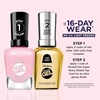 image:imageSally Hansen Miracle Gel Salon Quality Nail Polish  GelLike Formula TwoStep System No UV Light Needed Long Lasting  SemiOpaque Shimmer  909 All is Bright  White with Pink Shimmer344 Blush Crush