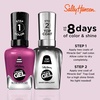 image:imageSally Hansen Miracle Gel Salon Quality Nail Polish  GelLike Formula TwoStep System No UV Light Needed Long Lasting  Shimmery  532 Affairy To Remember  Purple with hints of Blue Nail Polish533 Brewberry