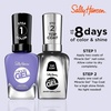 image:imageSally Hansen Miracle Gel Salon Quality Nail Polish  GelLike Formula TwoStep System No UV Light Needed Long Lasting  Shimmery  532 Affairy To Remember  Purple with hints of Blue Nail Polish607 Knowledge is Flower