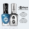 image:imageSally Hansen Miracle Gel Salon Quality Nail Polish  GelLike Formula TwoStep System No UV Light Needed Long Lasting  Shimmery  532 Affairy To Remember  Purple with hints of Blue Nail Polish644 Distressed Denim