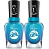 image:imageSally Hansen Miracle Gel Salon Quality Nail Polish  GelLike Formula TwoStep System No UV Light Needed Long Lasting  Shimmery  532 Affairy To Remember  Purple with hints of Blue Nail Polish649346 Flashionista