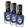 image:imageSally Hansen Miracle Gel Salon Quality Nail Polish  GelLike Formula TwoStep System No UV Light Needed Long Lasting  Shimmery  532 Affairy To Remember  Purple with hints of Blue Nail Polish609 Midnight Mod