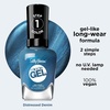 image:imageSally Hansen Miracle Gel Salon Quality Nail Polish  GelLike Formula TwoStep System No UV Light Needed Long Lasting  Shimmery  532 Affairy To Remember  Purple with hints of Blue Nail Polish644 Distressed Denim