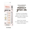 image:imageSally Hansen Salon Effects Perfect PressOn Nails  Coffin Shape  Easy to Apply NonDamaging  30 Nails Nail Glue Adhesive Tabs File  Viva VanillaCoffin Nails  On Point