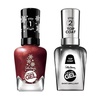 image:imageSally Hansen Miracle Gel Holiday Duo Quick Dry Long Lasting Opaque Shimmery Duo Pack Nail Polishes920 Holiday Romance  101 Shiny Top Coat
