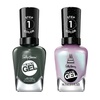 image:imageSally Hansen Miracle Gel Leaf Me Be  Chrome Clover Bundle Long Lasting GelLike Formula No UV Lamp Needed Green Nail Polish
