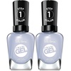 image:imageSally Hansen Miracle Gel Salon Quality Nail Polish  GelLike Formula TwoStep System No UV Light Needed Long Lasting  Shimmery  532 Affairy To Remember  Purple with hints of Blue Nail Polish582 OZone que no lo hiciste