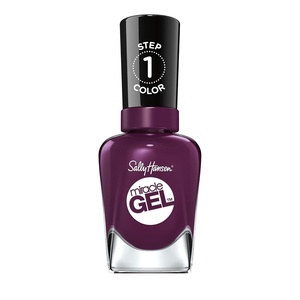 image:imageSally Hansen Miracle Gel Bordeaux Glow and Shiny Top Coat Duo Long Lasting GelLike Formula No UV Lamp Needed Nail Polish DuoWild for Violet