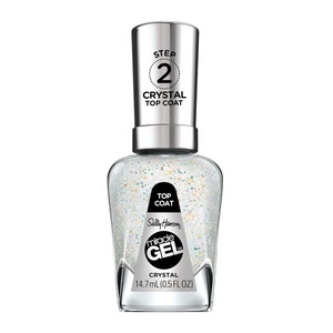 image:imageSally Hansen Miracle Gel Crystal Top Coat Long Lasting GelLike Formula No UV Lamp Needed Glitter Nail Polish Pack of 2