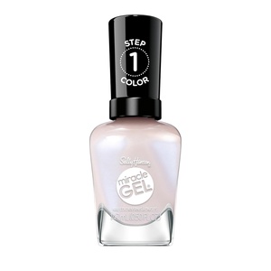 image:imageSally Hansen Miracle Gel Get Mod Long Lasting GelLike Formula No UV Lamp Needed Semi Opaque Shiny White Nail Polish231 Chics in Charge