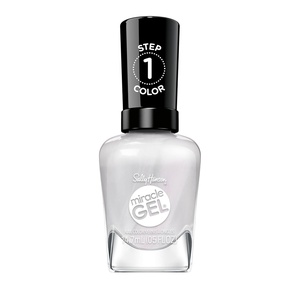image:imageSally Hansen Miracle Gel Get Mod Long Lasting GelLike Formula No UV Lamp Needed Semi Opaque Shiny White Nail Polish795 Boss Babe