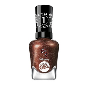 image:imageSally Hansen Miracle Gel Holiday Salon Quality Nail Polish  GelLike Formula TwoStep System No UV Light Needed Long Lasting  Opaque Glittery 915 Dreams Crumb True  Rich Brown Nail Polish915 Dreams Crumb True