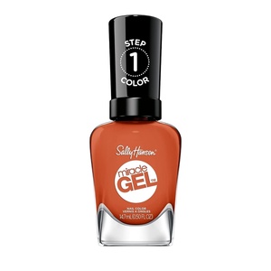 image:imageSally Hansen Miracle Gel Salon Quality Nail Polish  GelLike Formula TwoStep System No UV Light Needed Long Lasting  Opaque  388 A Hot Minute  Burnt Orange Nail Color388 A Hot Minute
