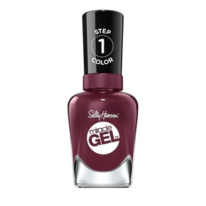 image:imageSally Hansen Miracle Gel Salon Quality Nail Polish  GelLike Formula TwoStep System No UV Light Needed Long Lasting  Opaque Glossy  489 VAmplified  Deep Plum Nail Color