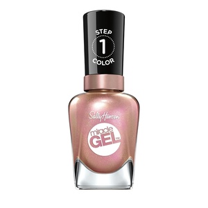 image:imageSally Hansen Miracle Gel Salon Quality Nail Polish  GelLike Formula TwoStep System No UV Light Needed Long Lasting  Opaque Shimmer  174 ShhhhImmer  Rose Gold Nail ColorShhhimmer