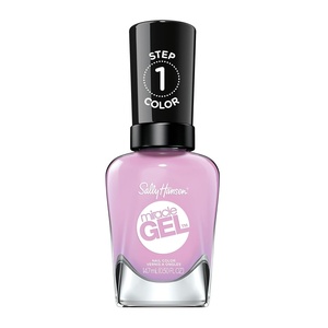 image:imageSally Hansen Miracle Gel Salon Quality Nail Polish  GelLike Formula TwoStep System No UV Light Needed Long Lasting  SemiOpaque Shimmer  909 All is Bright  White with Pink Shimmer534 Orchiding Aside