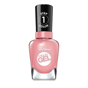 image:imageSally Hansen Miracle Gel Salon Quality Nail Polish  GelLike Formula TwoStep System No UV Light Needed Long Lasting  SemiOpaque Shimmer  909 All is Bright  White with Pink ShimmerSatellite Pink